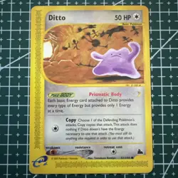Pokemon 2003 Ditto Skyridge 51/144 Regular Non-Holo Common Card Vintage NM Mint - Image 1