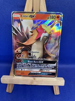 Pokemon Card TCG - Entei GX 10a/73 - Shining Legends - Half Art Rare Holo - Image 1