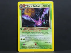 Dark Crobat 2/105 - 1st Edition Neo Destiny Pokemon Card (Light Played) - Image 1