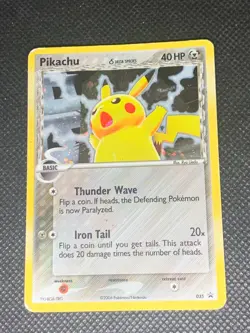 Pikachu 035 - Delta Species Promo Pokemon Card - DMG - Image 1