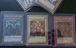 All Ultra 8-CARD SET (YGLD) Unl EXODIA EGYPTIAN GOD|OBELISK * SLIFER RA Ltd Edt - Image 3