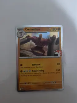Conkeldurr 105/167 Play! Prize Pack Cards Holo Stamped Pokemon TCG - Image 1