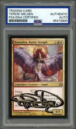 Terese Nielsen SIGNED MTG Magic Gathering Basandra Battle Seraph PSA Shadow-Auto - Image 1