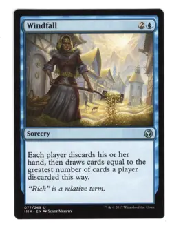 MTG Magic the Gathering Windfall (77/256) Iconic Masters - NM/M English Regular - Image 1