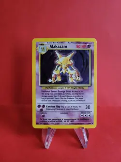 Pokemon Karte/card - Simsala Alakazam 1/102 - Base Set - Holo - Excellent - Image 1