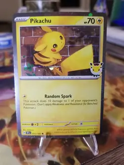 🔥 Pokemon TCG Pikachu 051 /162 Stamped 2026 Pokemon Day Promo 🔥 Cosmos Holo - Image 1