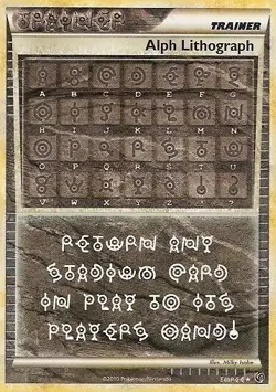 Moderately Played Alph Lithograph - THREE/90 - Secret Rare Pokemon Undaunted - Image 1