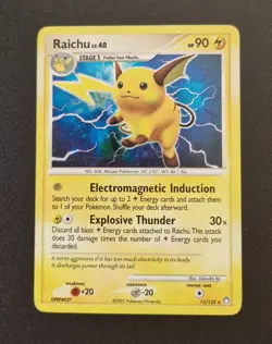 Raichu Holo 15/123 Mysterious Treasures Holo Rare 2007 Lv 40 Pokemon - Image 3