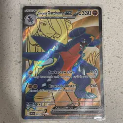 Pokemon TCG Pokemon Cynthia's Garchomp Ex Garchomp Ultra Rare Holo NM - Image 3
