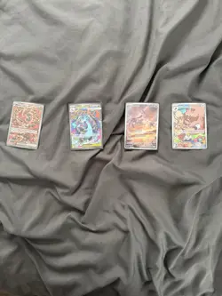 Pokemon TCG Foil Lot Oricorio EX, Mega Charizard X EX, Mesprit, Greedent - Image 1