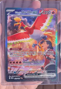 Pokemon Ethan's Ho-Oh ex 230/182 Destined Rivals Full Art Holo SIR - Image 1