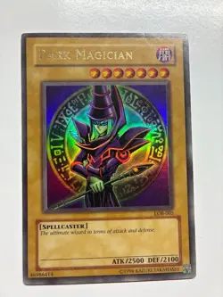 USA Seller Yugioh Dark Magician Legend of Blue-Eyes Ultra Rare LOB-005 MP - Image 1