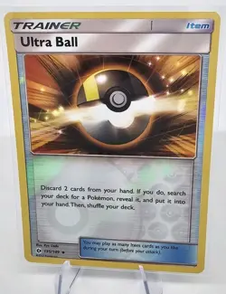Ultra Ball Trainer Reverse Holo 135/149 Pokemon Sun & Moon - Image 1