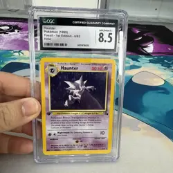 Pokemon TCG Haunter Fossil Card 21/62 HOLO Rare CGC 8.5 1st first edition 1999 - Image 1