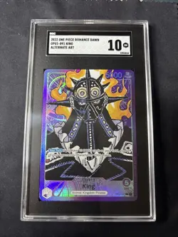 2022 One Piece Romance Dawn King Alt Art Leader OP01-091 English PSA 10 Gem Mint - Image 1