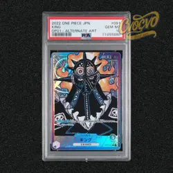 PSA 10 2022 One Piece Romance Dawn King Alt Art Leader OP01-091 JP Gem Mint - Image 1