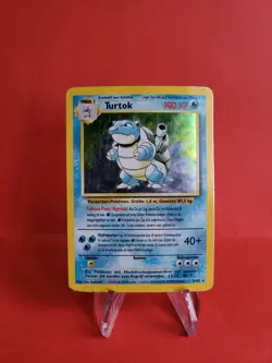 Pokemon Karte/card - Turtok (Blastoise) 2/102 Holo Base - Played - Image 1