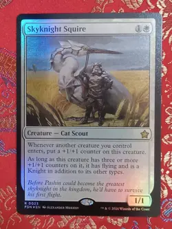 FOIL Skynight Squire Foundations Magic The Gathering Card MTG CCG - Image 1