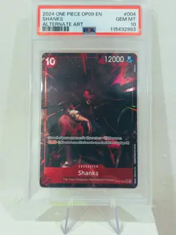 PSA 10 Shanks OP09-004 Alternate Art | One Piece Card Game | English | GEM MINT - Image 2