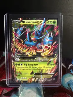 Pokemon M Heracross EX TCG 5/111 Furious Fists Holo Ultra Rare Mega Card - Image 1