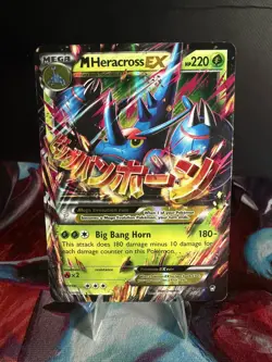 Pokemon M Heracross EX TCG 5/111 Furious Fists Holo Ultra Rare Mega Card - Image 3