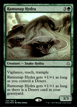 Ramunap Hydra FOIL Hour of Devastation NM Green Rare MAGIC MTG CARD - Image 1