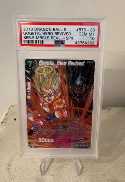 Gogeta Hero Revived BT5-038 spr PSA 10 Dragon Ball Super Card - Image 1