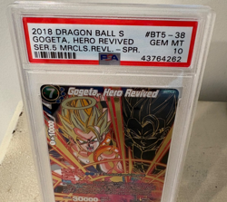 Gogeta Hero Revived BT5-038 spr PSA 10 Dragon Ball Super Card - Image 2