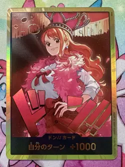 DON!! Nami GOLD EB03 Japanese ONE PIECE Card Heroines Edition -NM - Image 1