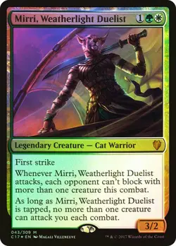 1x NM Mirri, Weatherlight Duelist MTG Commander 2017 C17 SV - Image 1