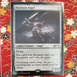 Platinum Angel Secret Lair Drop Regular Artifact Creature Colorless Rare 496 4/4 - Image 1