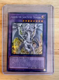Albion The Sanctifire Dragon MP24-EN082 Prismatic Secret Rare NM 1st Ed YuGiOh! - Image 1