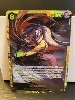 Crocodile OP14-120 Secret Alternate Art The Azure Sea's Seven Sec One Piece - Image 1