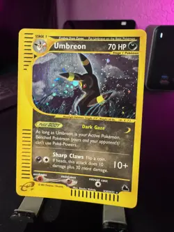 Skyridge Umbreon Holo Foil Rare H30/H32 WOTC E-Reader English Pokemon Card LP - Image 4
