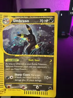 Skyridge Umbreon Holo Foil Rare H30/H32 WOTC E-Reader English Pokemon Card LP - Image 5
