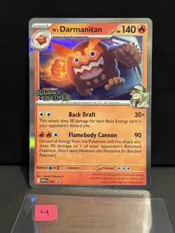 Pokemon TCG N’s Darmanitan 181 Stamped Promo - Journey Together - Image 1