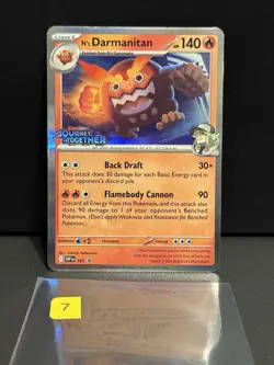 Pokemon TCG N’s Darmanitan 181 Stamped Promo Journey Together - Image 1