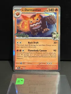 Pokemon TCG N’s Darmanitan 181 Stamped Promo Journey Together - Image 1