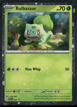 Pokemon TCG Bulbasaur SVP046 Black Star Promo Cosmos Holo Near Mint - Image 1