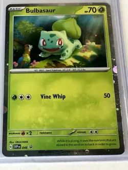 Bulbasaur SVP046 BLACK STAR PROMO Cosmos Holo Pokemon TCG Card - Image 1