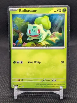 SWIRL Pokemon TCG Bulbasaur 046 Cosmos Holo Black Star Promo NM - Image 1
