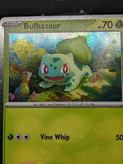 SWIRL Pokemon TCG Bulbasaur 046 Cosmos Holo Black Star Promo NM - Image 4