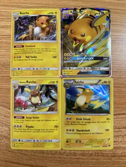 Pokemon Raichu Holo Card Lot - Image 1