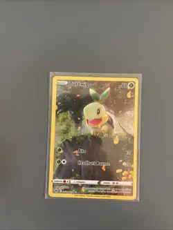 Crown Zenith Turtwig Galarian Gallery Ultra Rare Full Art Holo Card #GG31/GG70 - Image 1