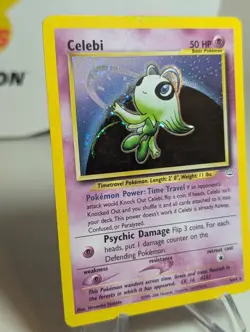 Celebi 3/64 - 💫SWIRL💫Pokemon Neo Revelation Holo Rare Card WOTC - MP/LP - Image 2
