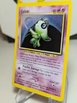 Celebi 3/64 - 💫SWIRL💫Pokemon Neo Revelation Holo Rare Card WOTC - MP/LP - Image 3