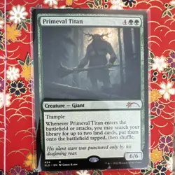 Primeval Titan Secret Lair Drop Regular Creature Green Mythic English 494 - Image 1
