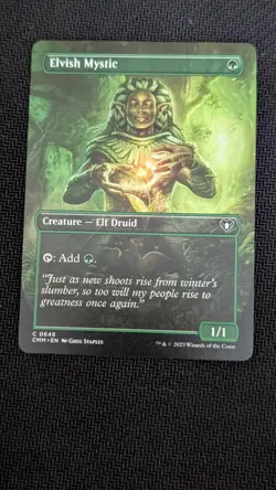 MTG - Elvish Mystic - Borderless - Commander Masters - Magic the Gathering - Image 1