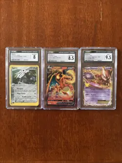 Pokemon TCG Graded Slabs Lot of 3 CGC 8 8.5 9.5 NM-MT+ - Image 1