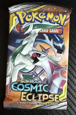Full Set - Pokemon Sun & Moon Cosmic Eclipse Booster Pack Lot x4 Factory Sealed - Image 3